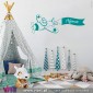 Viart.pt - Plane with custom name!  Wall Sticker - Wall Decal - 2