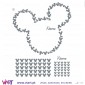 Viart.pt - Mickey with custom name!  Wall Sticker - Wall Decal - Size B