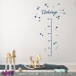 Viart.pt - Growth Ruler with Custom Name!  Wall Sticker - Wall Decal - 6