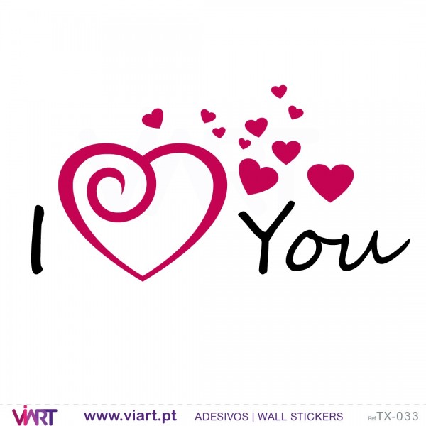 I (love) You - Wall stickers - Vinyl decoration - Viart