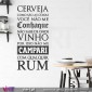Cerveja como são as coisas... Vinil Decorativo Parede! Autocolante para parede - Viart - 1