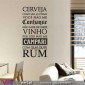 Cerveja como são as coisas... Vinil Decorativo Parede! Autocolante para parede - Viart - 2
