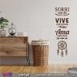 Sorri... Vive... Ama... Vinil Decorativo Parede! Autocolante para parede - Viart.pt - 2