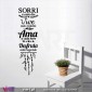 Sorri... Vive... Ama... Vinil Decorativo Parede! Autocolante para parede - Viart.pt - 3