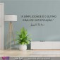 A simplicidade é.. Sofisticação. Da Vinci - Wall Sticker 3