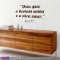 "Deus quer, o homem sonha e a obra nasce." Fernando Pessoa - Vinil Decorativo Parede! Autocolante para parede - Viart.pt - 3