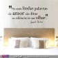 "As mais lindas palavras de amor são ditas...olhar." Leonardo da Vinci - Wall Sticker
