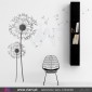 2 dandelion flowers with 15 spores - Wall stickers - Vinyl decoration - Viart -2