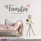 Família é para sempre... Vinil Decorativo Parede! Autocolante Adesivo. Vinis Decorativos Viart - 2
