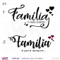 Família é para sempre... Vinil Decorativo Parede! Autocolante Adesivo. Vinis Decorativos Viart - 3
