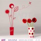 Flower vase - Wall stickers - Vinyl decoration - Viart -2