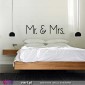Mr. & Mrs. | Mrs. & Mr. | Mr. e Mrs....  - Vinil Decorativo Parede! Autocolante Adesivo. Vinis Decorativos - Viart.pt - 2