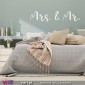Mr. & Mrs. | Mrs. & Mr. | Mr. e Mrs....  - Vinil Decorativo Parede! Autocolante Adesivo. Vinis Decorativos - Viart.pt - 3