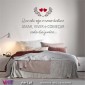 Que este seja o nosso destino AMAR, VIVER e COMEÇAR cada dia juntos... Vinil Decorativo Parede! Autocolante Adesivo. Viart.pt -1
