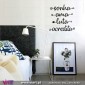 Sonha... ama... luta... acredita... Vinil Decorativo Parede! Autocolante Adesivo. Decoração parede. Wall Sticker - Viart.pt -3