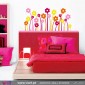 22 colorful flowers - Wall stickers - Vinyl decoration - Viart -1