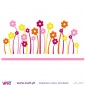 22 colorful flowers - Wall stickers - Vinyl decoration - Viart -2