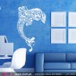 Floral Dolphin - Wall stickers - Vinyl decoration - Viart -2