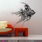 Floral Fish - Wall stickers - Vinyl decoration - Viart -1