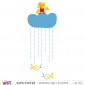 Bird on a raining cloud! - Wall stickers - Vinyl decoration - Viart -2