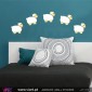 Set of 6 sheep - Wall stickers - Vinyl decoration - Viart -1
