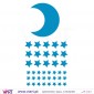 MOON AND STARS! - Wall stickers - Baby room - Viart -2